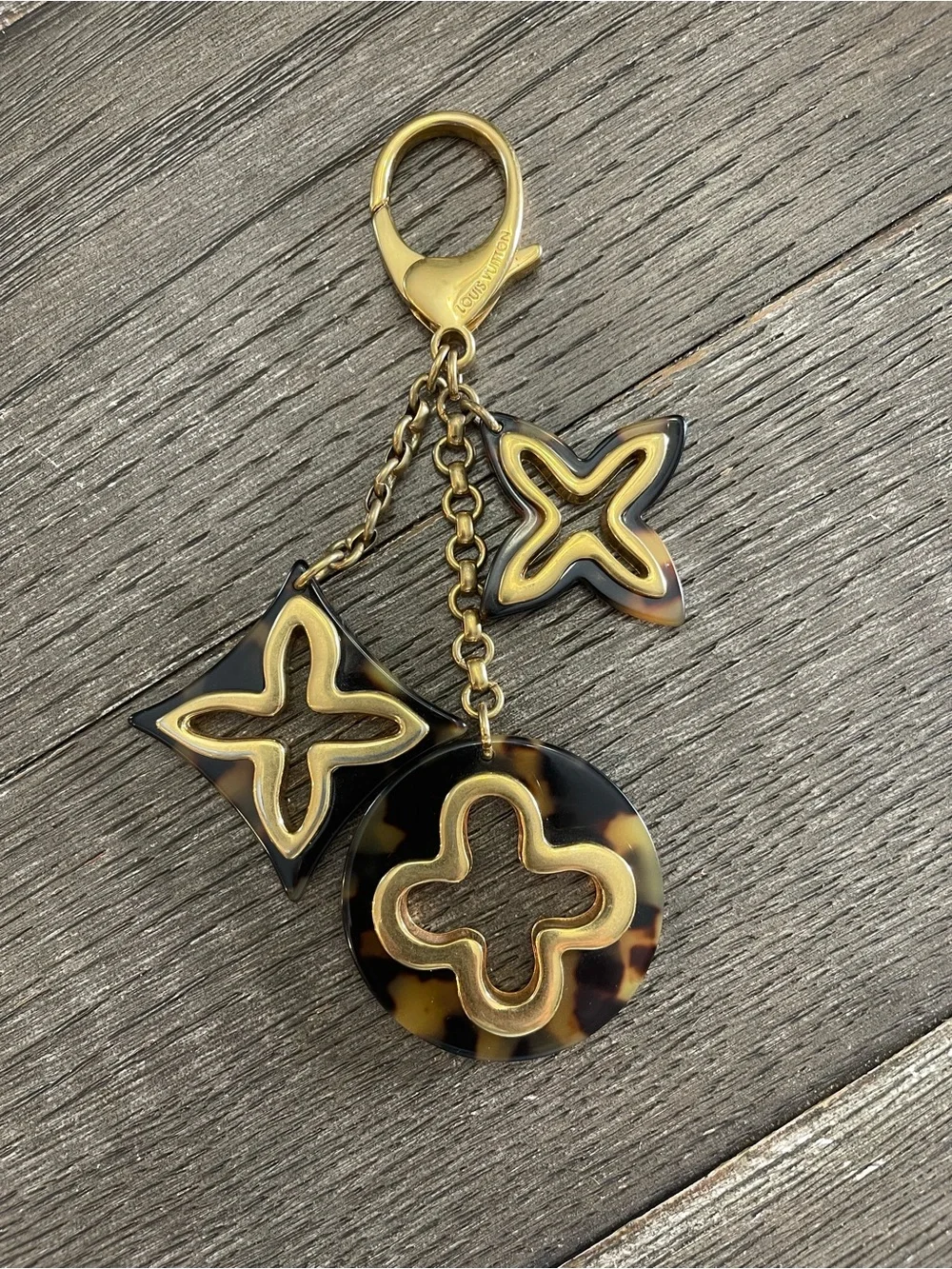 Louis Vuitton Gold-Tone Insolence Bag Charm Key Holder